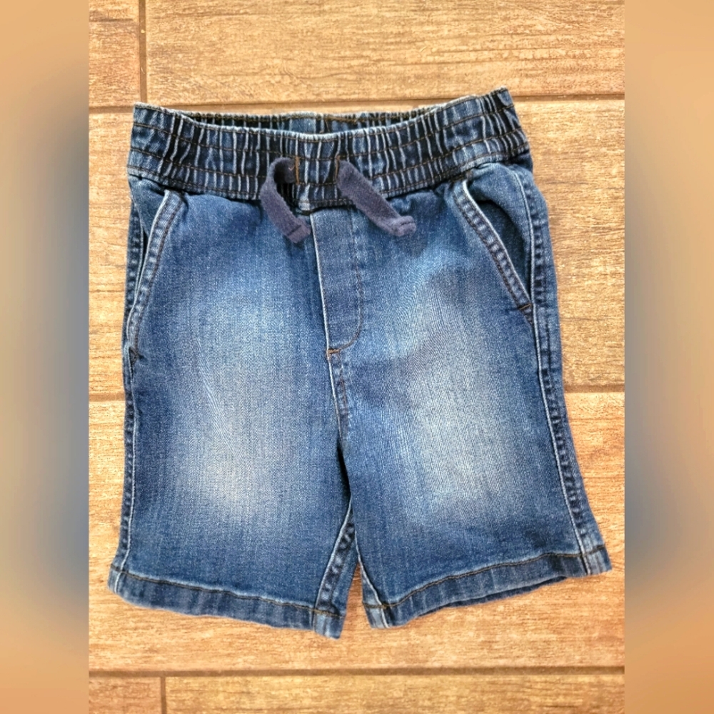 Garanimals Denim Shorts Size 3T Blue Jean Shorts Bermuda Elastic Waist